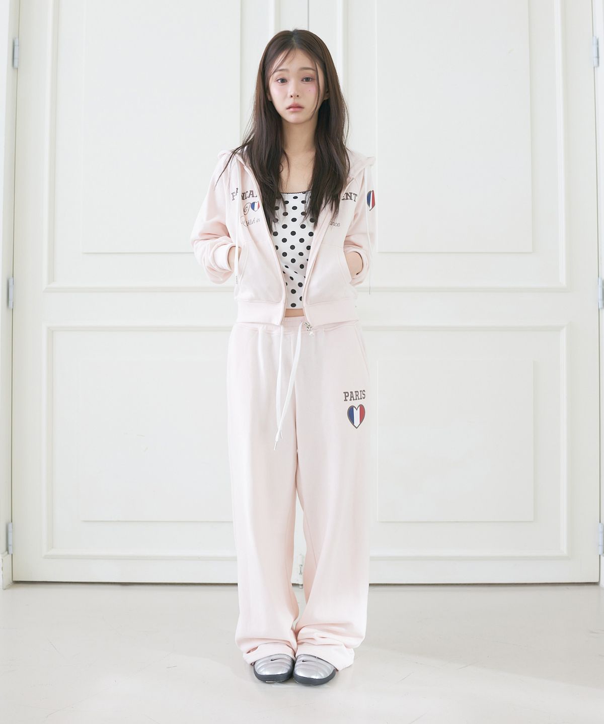 라티젠(LARTIGENT) L22 PARIS 90S BANDING PANTS(BABY PINK)