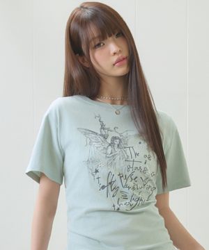 EL ANGELIC GRAPHIC TEE(GREEN)