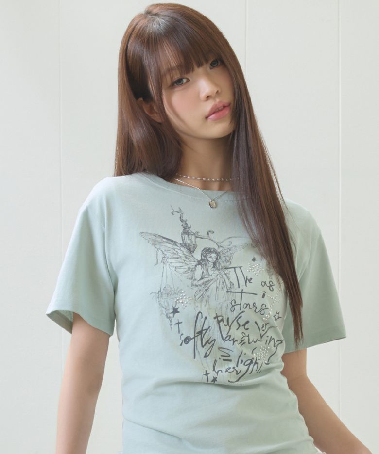 EL ANGELIC GRAPHIC TEE(GREEN)