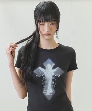 EL CROSS FAIRY GRAPHIC TEE(BLACK)