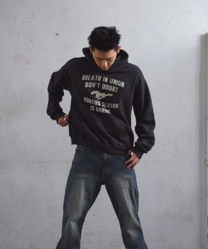 Vintage Horse HOODIE  BLACK