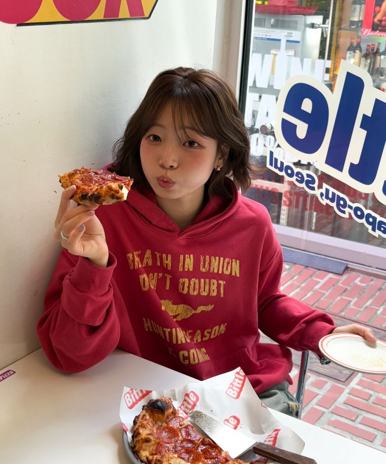 Vintage Horse HOODIE CORAL RED