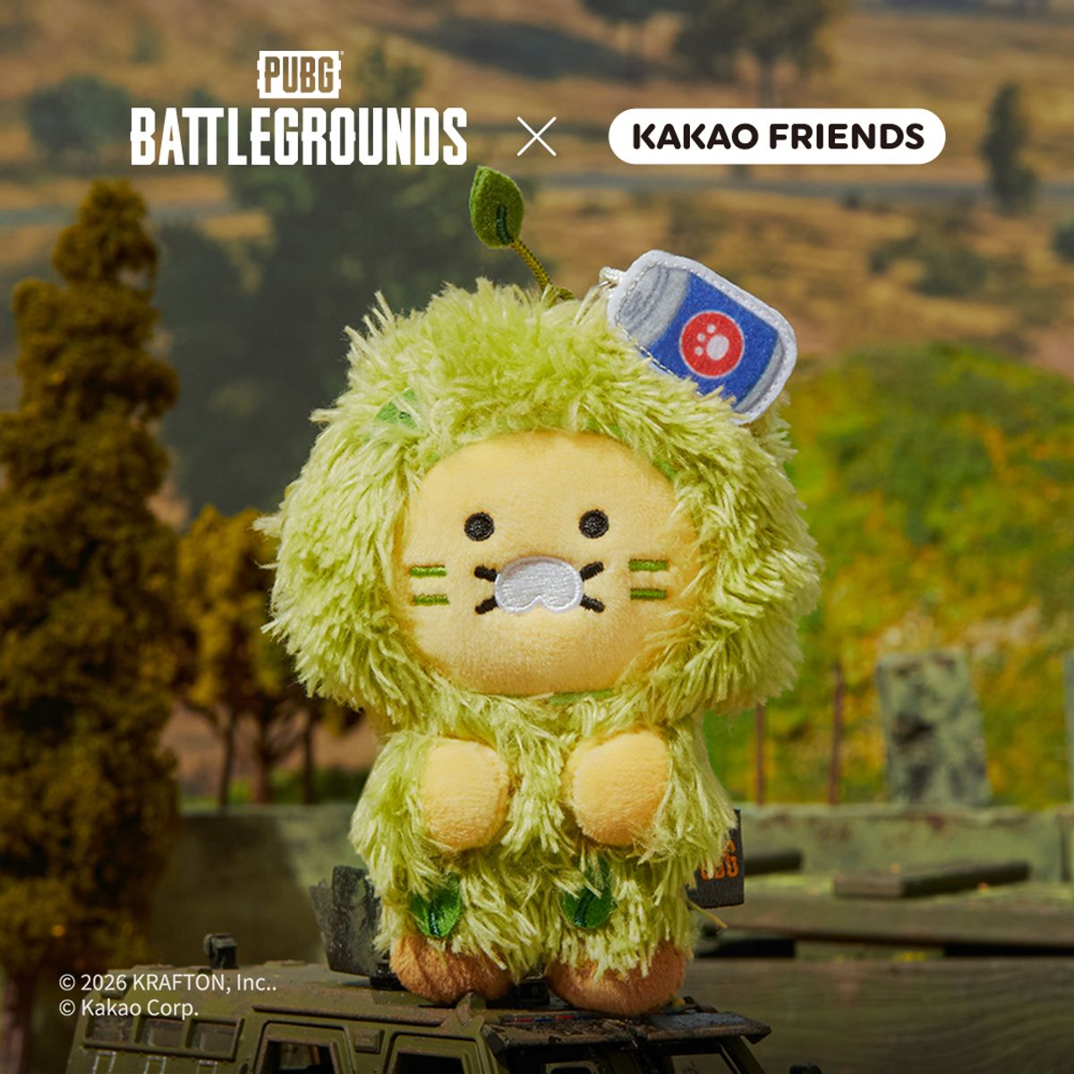 카카오프렌즈(KAKAO FRIENDS) 배틀그라운드X카카오프렌즈 키링인형_춘식이