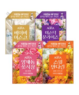 [옵션선택] 초고농축 퍼퓸캡슐 섬유유연제 1.7L 리필 x 2개