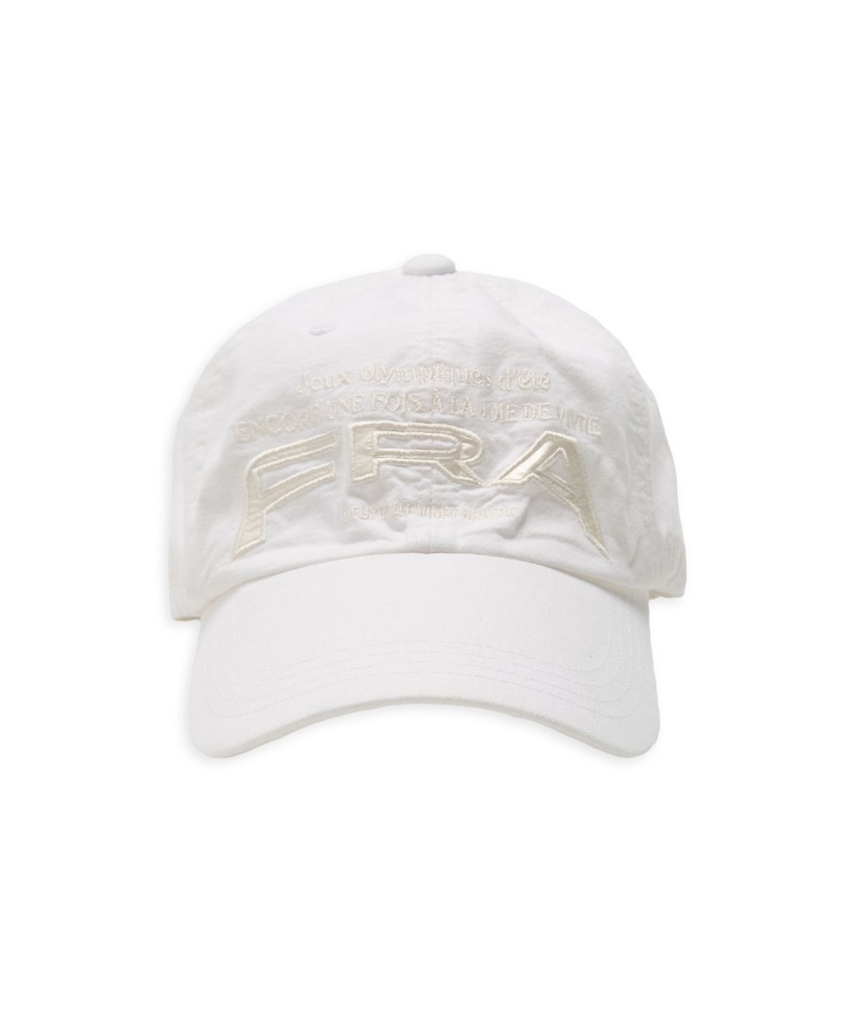 투위드(TUEWID) FRA 24,souvenir wrinkled ball cap in blanc