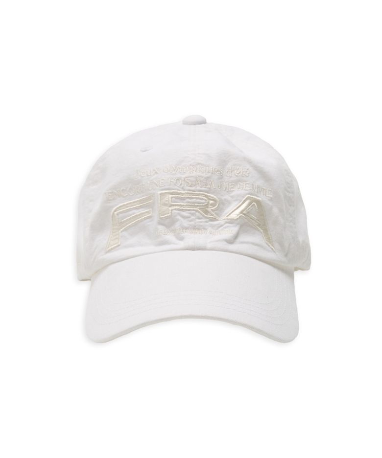 FRA 24,souvenir wrinkled ball cap in blanc