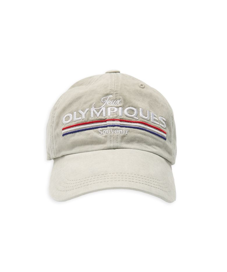 Olympic 24, souvenir wrinkled ball cap in beige
