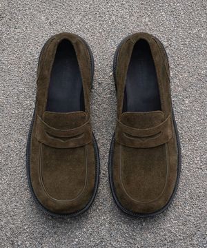 [오정규 PICK] 필루미네이트X로맨틱무브 스웨이드 청키 로퍼-브라운