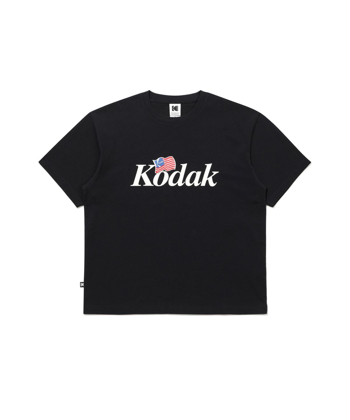 코닥(KODAK) 골드모먼트 로고 반팔 티셔츠 BLACK