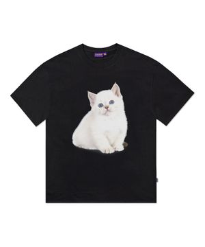 네코 티셔츠 - 블랙