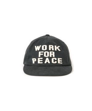 WORK FOR PEACE 5PANNEL CAP BALCK