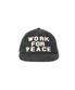 WORK FOR PEACE 5PANNEL CAP BALCK