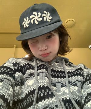 SPIRAL 5PANNEL CAP BLACK