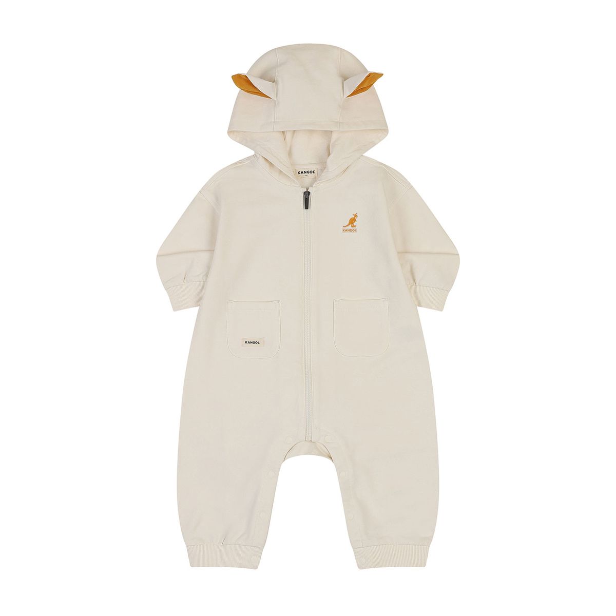 캉골키즈(KANGOL KIDS) [베이비] 시그니처 캥거루 커버올 SA 0C10 아이보리