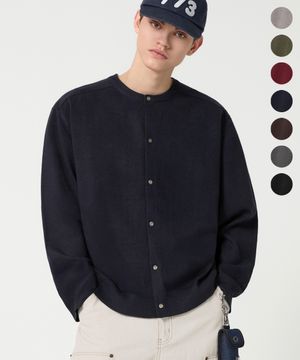 울 크롭 라운드 니트 가디건_7color