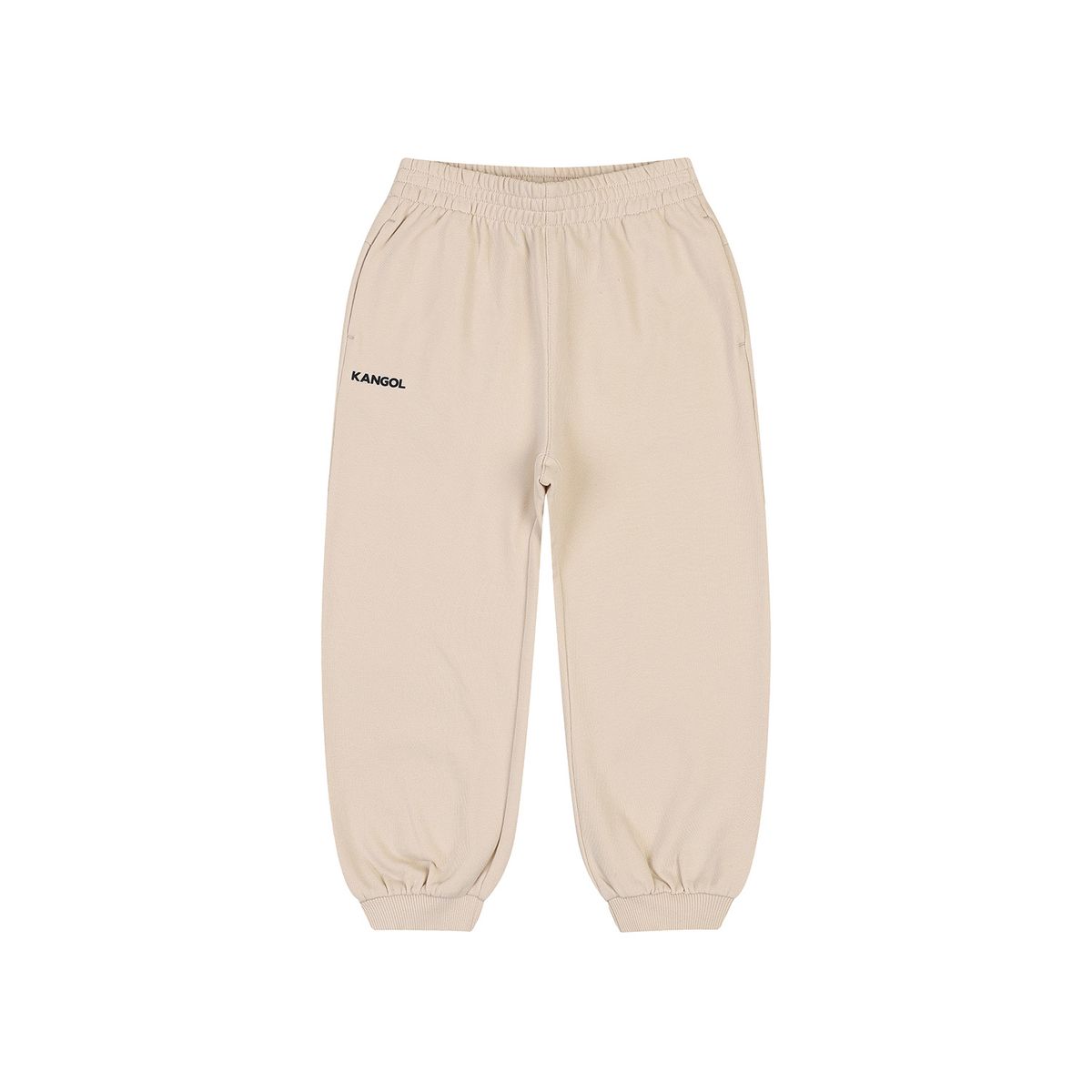 캉골키즈(KANGOL KIDS) 레터링 레귤러 핏 스웻팬츠 SA 0050 베이지