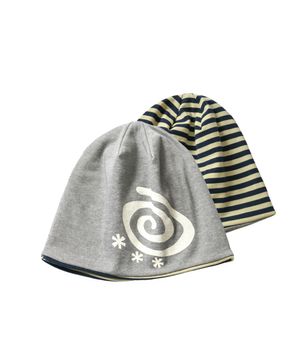 Reversible Stripe BEANIE GRAY