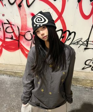 Star Circle long sleeve Charcoal