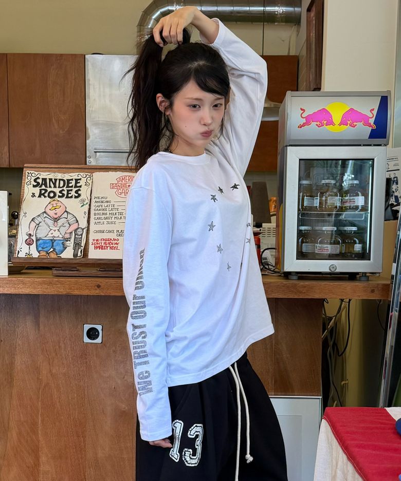 Star Circle long sleeve White