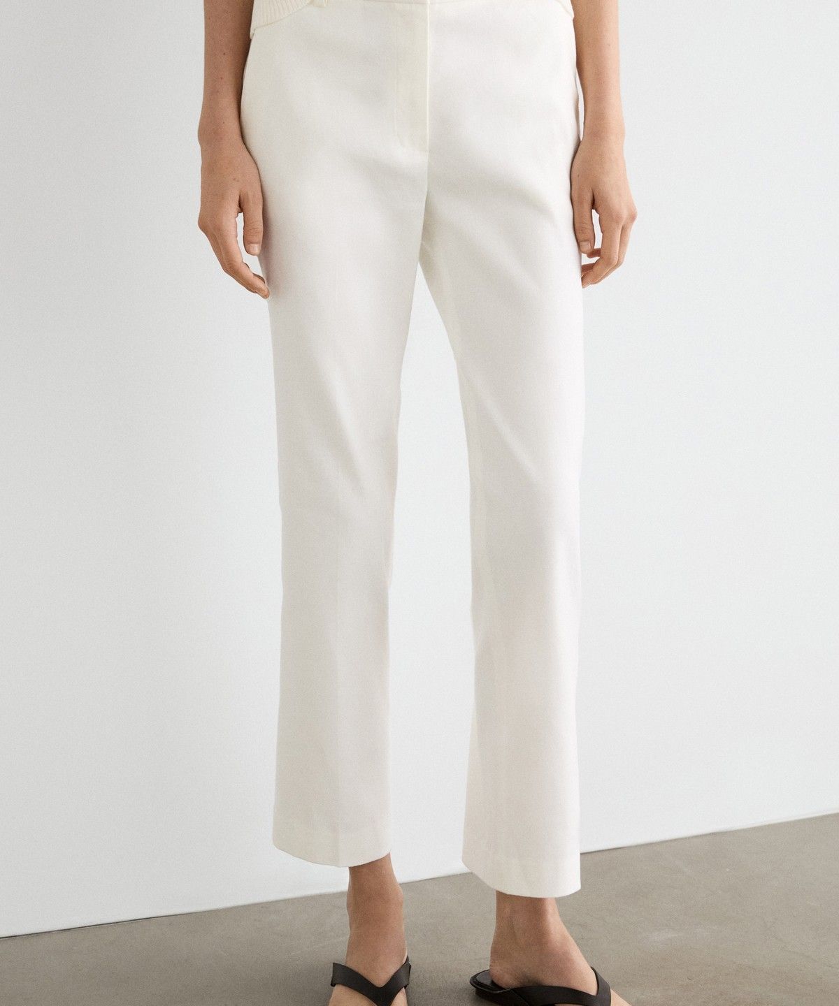 마시모두띠(MASSIMO DUTTI) 스트레이트핏 린넨 블렌드 팬츠
