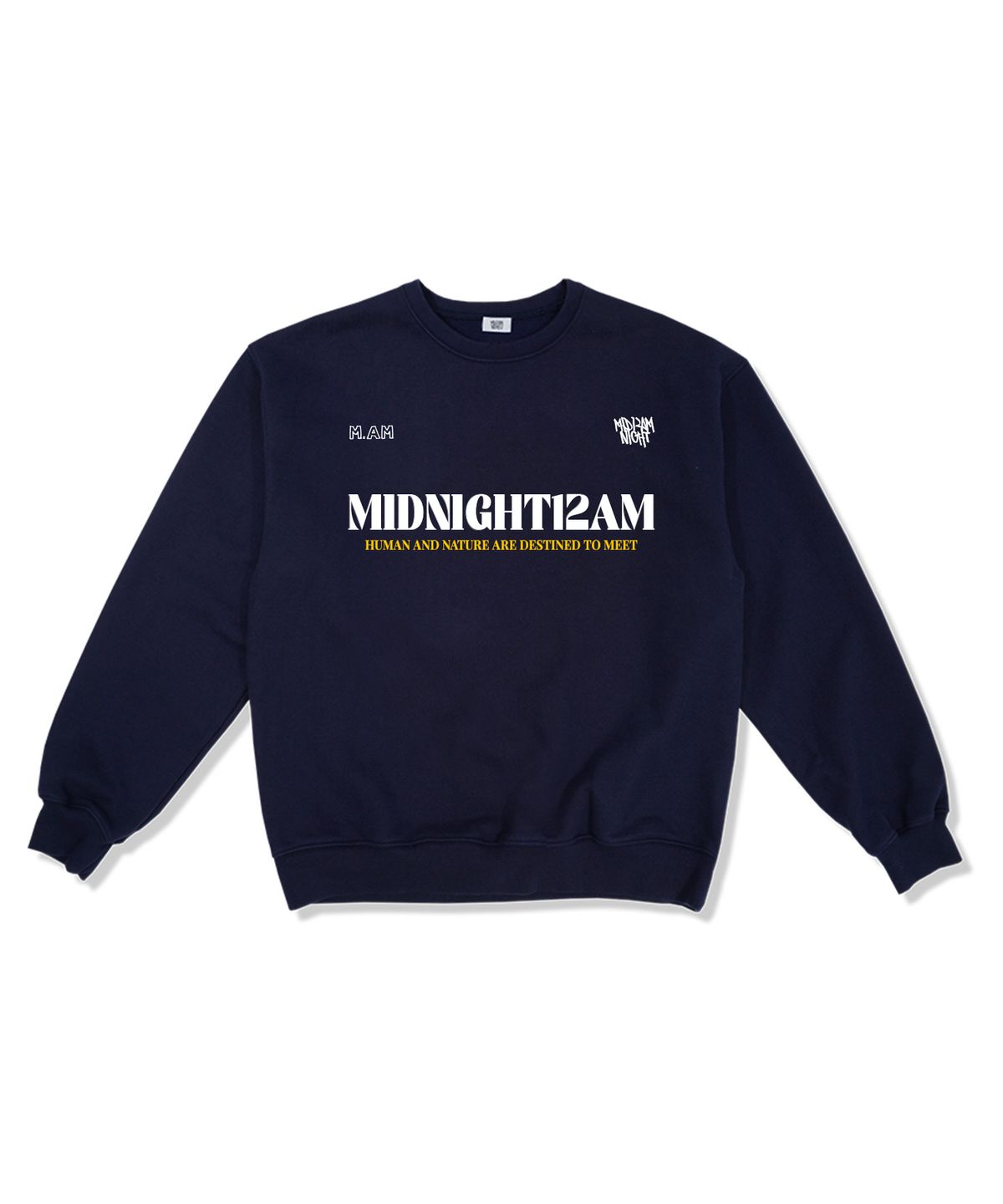 미드나잇12에이엠(MIDNIGHT12AM) [기모선택] 스포티 오버핏 특양면 스웨트셔츠 4color