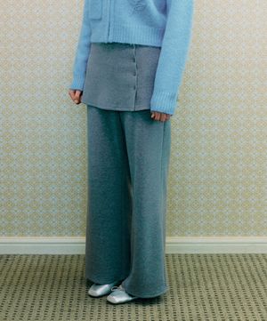 부츠컷 랩팬츠_RMTWG23YT2_MELANGE GRAY