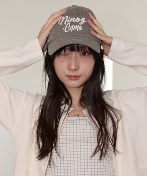 [CN]LOVE PATTERN LOGO BALLCAP [2 COLOR]