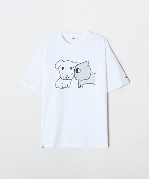 [가나디] 반팔 티셔츠(OFF WHITE)_SPRLG25U09