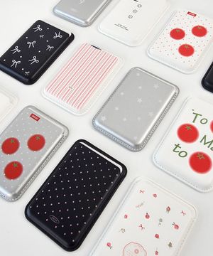 3장수납 맥세이프 쿼드M 카드지갑 리본 하트 별 도트 토마토 레트로로즈 아이폰 갤럭시 카드수납 케이스