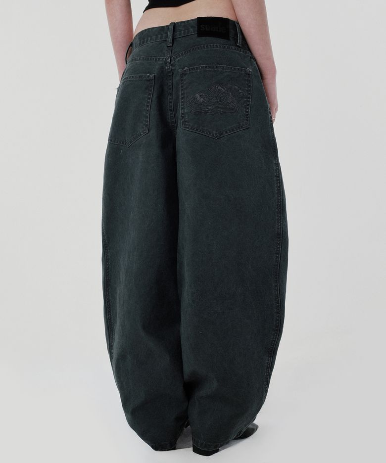 CONTOUR POCKET DENIM [WASHING BLACK]