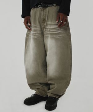 WRINKLE DENIM [OLIVE]