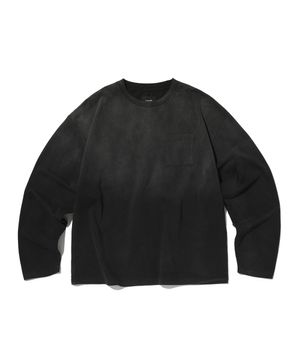POCKET CROPPED LONG SLEEVE [WASHING BLACK]