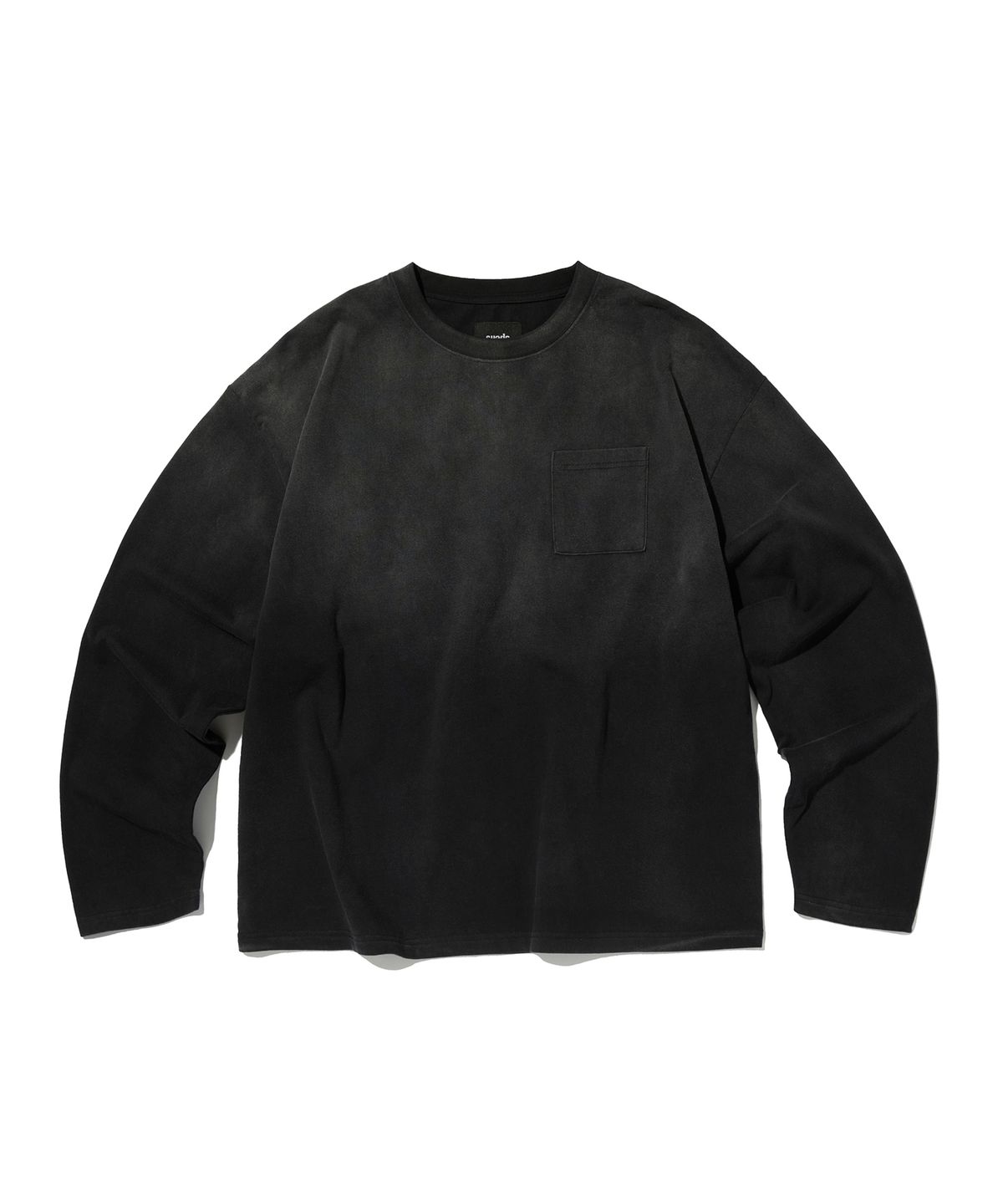 스웨이드(SUADE) POCKET CROPPED LONG SLEEVE [WASHING BLACK]