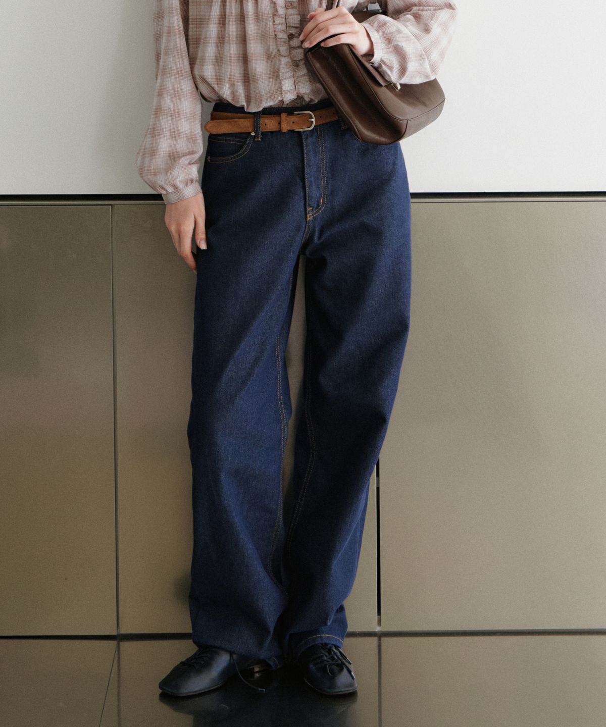 유라고(URAGO) Nonfade raw wide denim