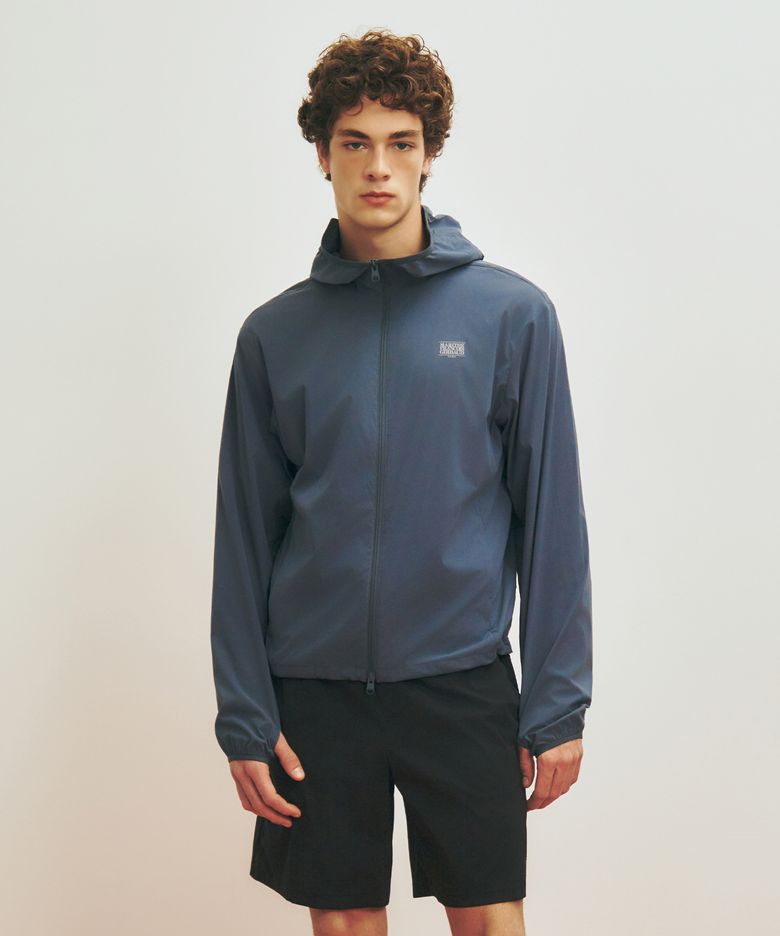MARITHE SPORT HOODIE WINDBREAKER vintage blue