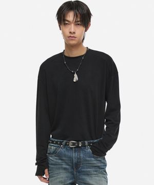 아머 핑거홀 롱슬리브 블랙