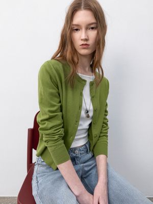 COTTON CLASSICAL SLIM KNIT CARDIGAN (CD-2273)