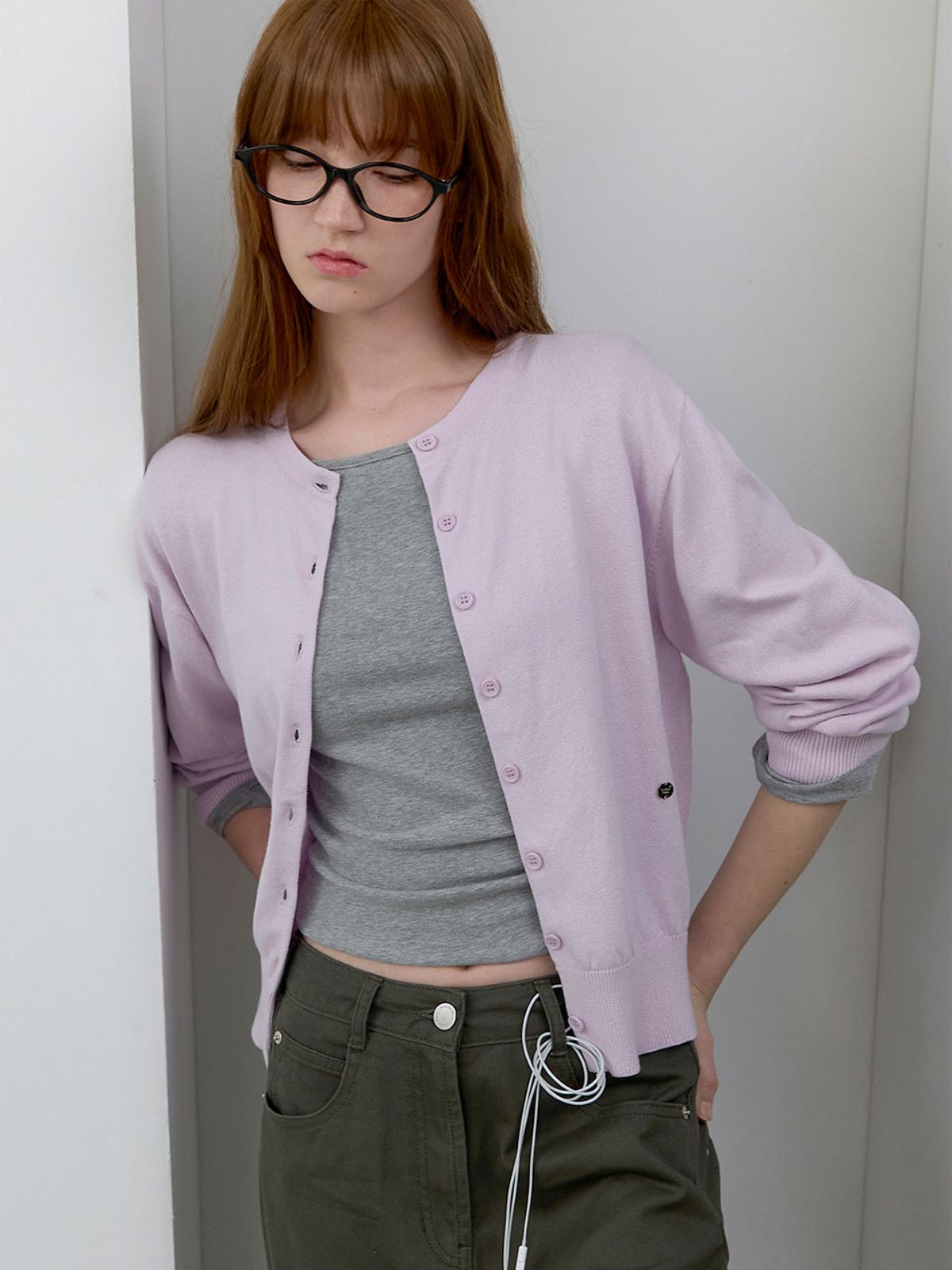 아틀리에 나인(ATELIER NAIN) COTTON CLASSICAL KNIT CARDIGAN (CD-2259)
