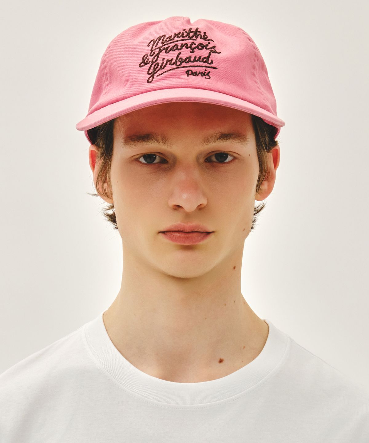 마리떼 프랑소와 저버(MARITHÉ + FRANҪOIS GIRBAUD) DRAWING LOGO 5PANEL CAP pink