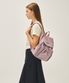 CLASSIC LOGO STOPPER POCKET BACKPACK gray pink