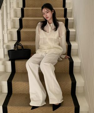 WASHING CURVED COLOR DENIM PANTS (PT-5741)