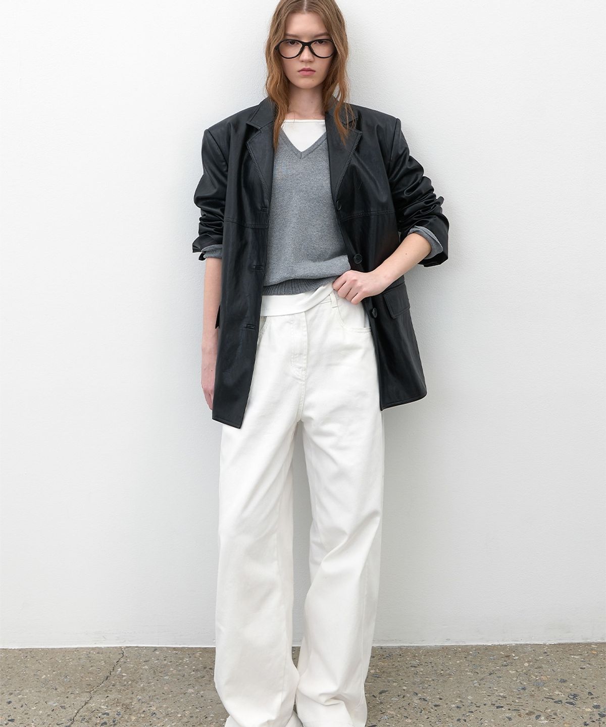 아틀리에 나인(ATELIER NAIN) WASHING CURVED COLOR DENIM PANTS (PT-5741)