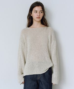 Basey linen boatneck knit