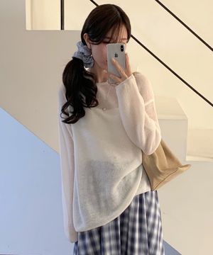 [알로하 PICK] Lea wool boatneck knit