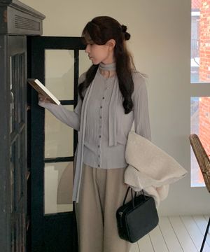 [알로하 PICK] Elite scarf cardigan set