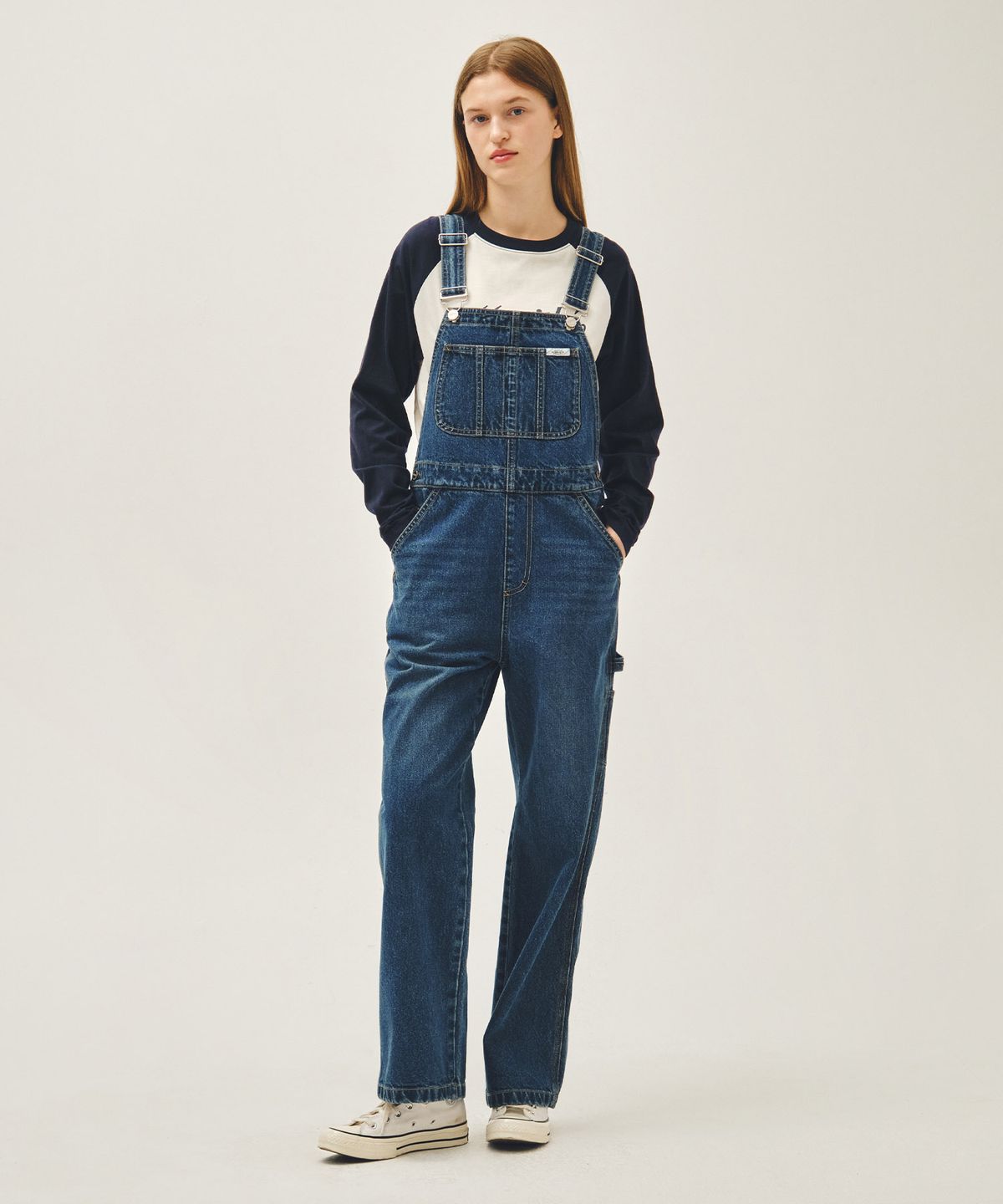 마리떼 프랑소와 저버(MARITHÉ + FRANҪOIS GIRBAUD) DENIM OVERALL PANTS blue