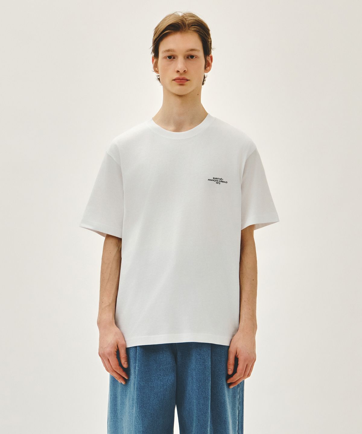 마리떼 프랑소와 저버(MARITHÉ + FRANҪOIS GIRBAUD) 3PACK LETTERING LOGO TEE white