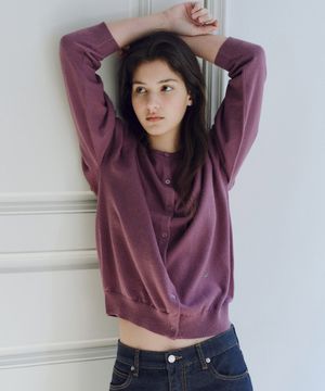 Washable round cardigan