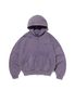 CROPPED WASHED HOOD ZIP UP [PURPLE]