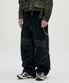 Structured Biker Sweat Pants - Black
